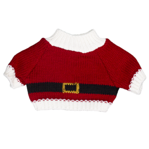 Tj’s Teddies Santa Sweater 16″