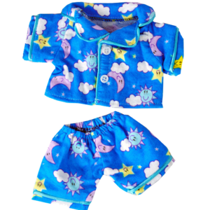 Tj’s Teddies ”Sunny Days” Blue Pj’s 16”