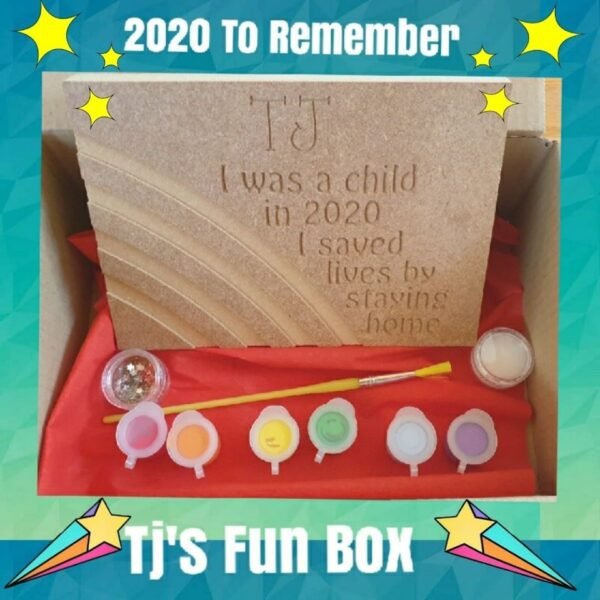 Tj's 'Rainbow Lockdown Keepsake' Fun Box